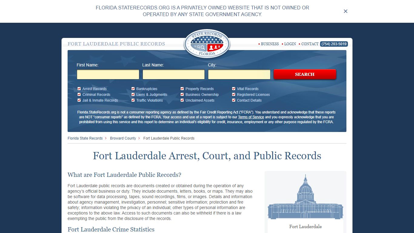 Fort Lauderdale Arrest and Public Records | Florida ...